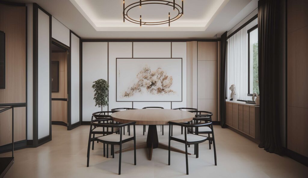 图片[9]-全球设计案例智能库_OJBKAI.COM家装新中式餐厅Midjourney灵感图库-_设计智库－全球设计案例智能库_OJBKAI.COM-全球设计案例智能库_OJBKAI.COM设计智库