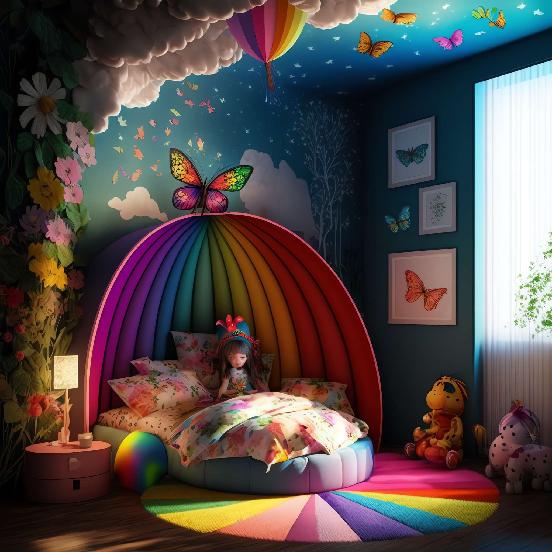 童趣儿童房2_Midjourney灵感图库-设计智库－全球设计案例智能库_OJBKAI.COM-全球设计案例智能库_OJBKAI.COM设计智库