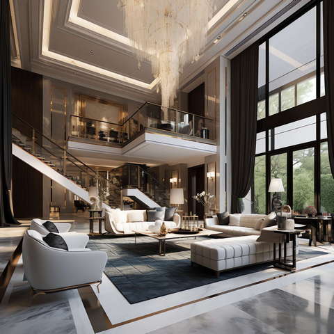 图片[10]-全球设计案例智能库_OJBKAI.COM现代前卫时尚挑高客厅Midjourney灵感图库-_设计智库－全球设计案例智能库_OJBKAI.COM-全球设计案例智能库_OJBKAI.COM设计智库