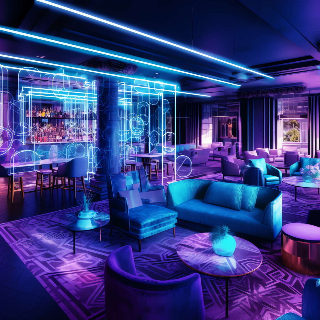 图片[19]-全球设计案例智能库_OJBKAI.COM赛博朋克风霓虹灯设计KTV_Midjourney灵感图库-设计智库－全球设计案例智能库_OJBKAI.COM-全球设计案例智能库_OJBKAI.COM设计智库