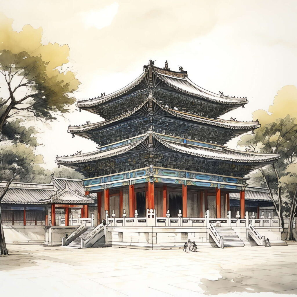 图片[36]-全球设计案例智能库_OJBKAI.COM中国古建草图Midjourney灵感图库-名师联智库－全球设计案例智能库名师联素材平台-全球设计案例智能库_OJBKAI.COM设计智库