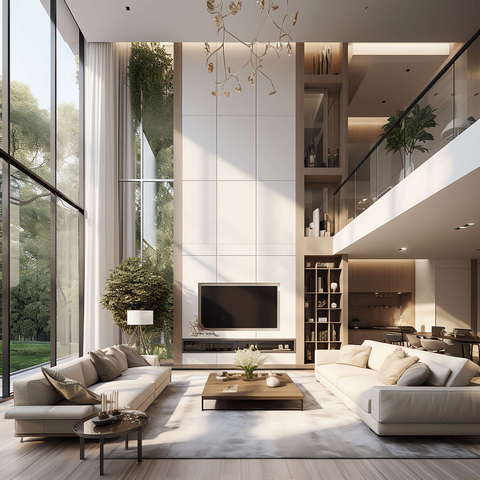 图片[13]-全球设计案例智能库_OJBKAI.COM现代挑高客厅_Midjourney灵感图库673p-全球设计案例智能库_OJBKAI.COM设计智库