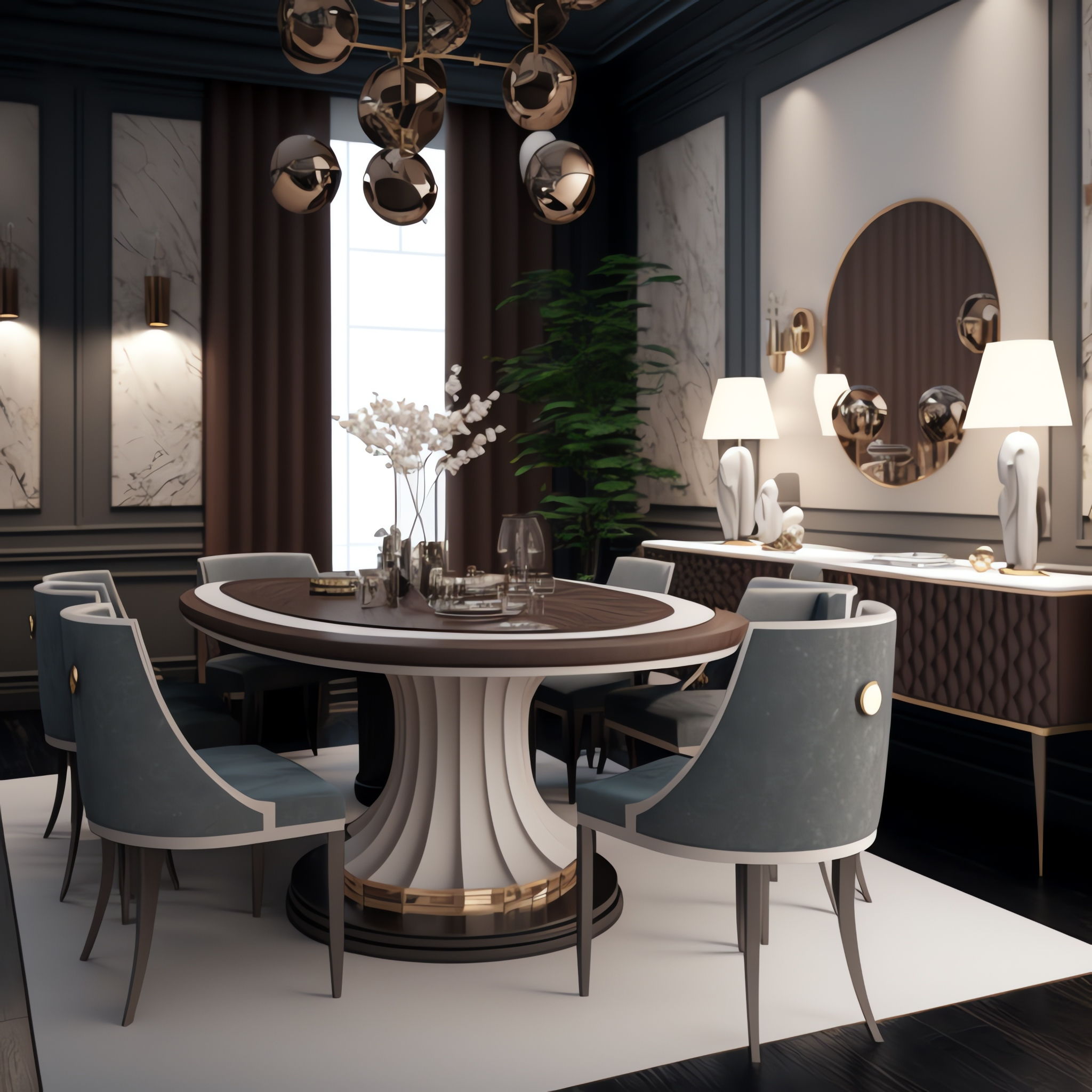图片[45]-全球设计案例智能库_OJBKAI.COM轻奢简欧客餐厅_Midjourney灵感图库-全球设计案例智能库_OJBKAI.COM设计智库