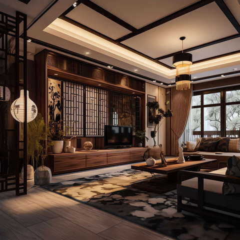 图片[43]-全球设计案例智能库_OJBKAI.COM住宅中式客厅Midjourney灵感图库-_设计智库－全球设计案例智能库_OJBKAI.COM-全球设计案例智能库_OJBKAI.COM设计智库