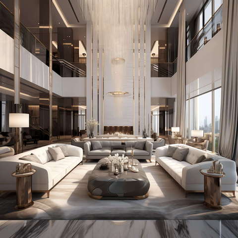 图片[33]-全球设计案例智能库_OJBKAI.COM现代前卫时尚挑高客厅Midjourney灵感图库-_设计智库－全球设计案例智能库_OJBKAI.COM-全球设计案例智能库_OJBKAI.COM设计智库