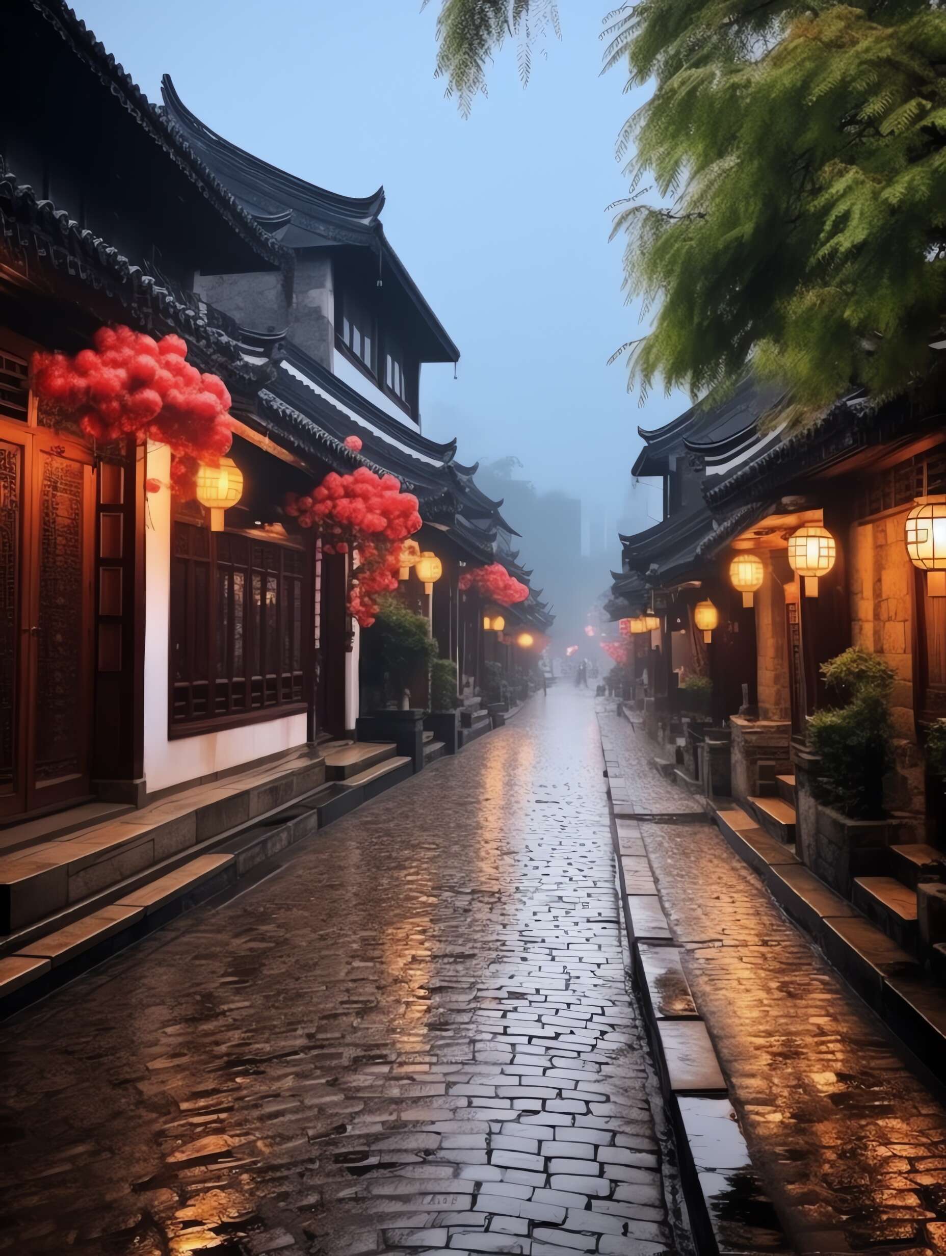 图片[19]-全球设计案例智能库_OJBKAI.COM意境江南小镇Midjourney灵感图库-_设计智库－全球设计案例智能库_OJBKAI.COM-全球设计案例智能库_OJBKAI.COM设计智库