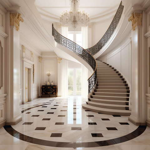 图片[2]-全球设计案例智能库_OJBKAI.COM新古典别墅楼梯Midjourney灵感图库-_设计智库－全球设计案例智能库_OJBKAI.COM-全球设计案例智能库_OJBKAI.COM设计智库