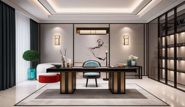 图片[13]-全球设计案例智能库_OJBKAI.COM新中式茶室书房Midjourney灵感图库-_设计智库－全球设计案例智能库_OJBKAI.COM-全球设计案例智能库_OJBKAI.COM设计智库