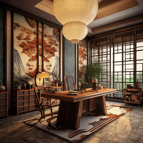 图片[13]-全球设计案例智能库_OJBKAI.COM新中式书房Midjourney灵感图库-_设计智库－全球设计案例智能库_OJBKAI.COM-全球设计案例智能库_OJBKAI.COM设计智库