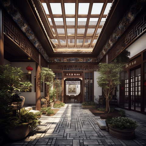 图片[5]-全球设计案例智能库_OJBKAI.COM中式四合院Midjourney灵感图库-_设计智库－全球设计案例智能库_OJBKAI.COM-全球设计案例智能库_OJBKAI.COM设计智库