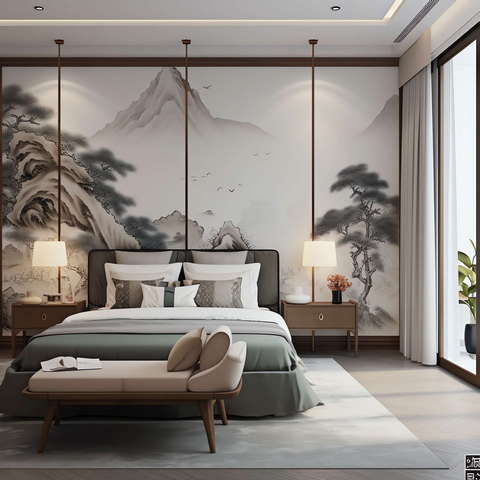 图片[12]-全球设计案例智能库_OJBKAI.COM新中式卧室Midjourney灵感图库-_设计智库－全球设计案例智能库_OJBKAI.COM-全球设计案例智能库_OJBKAI.COM设计智库