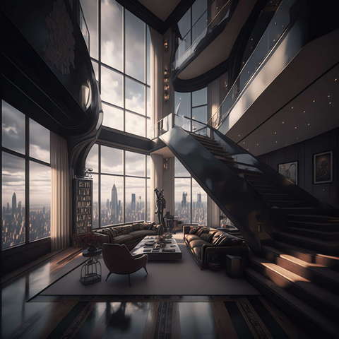 图片[25]-全球设计案例智能库_OJBKAI.COM现代挑高客厅Midjourney灵感图库-_设计智库－全球设计案例智能库_OJBKAI.COM-全球设计案例智能库_OJBKAI.COM设计智库