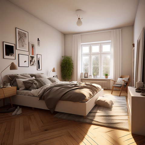 北欧卧室Midjourney灵感图库-_设计智库－全球设计案例智能库_OJBKAI.COM-全球设计案例智能库_OJBKAI.COM设计智库