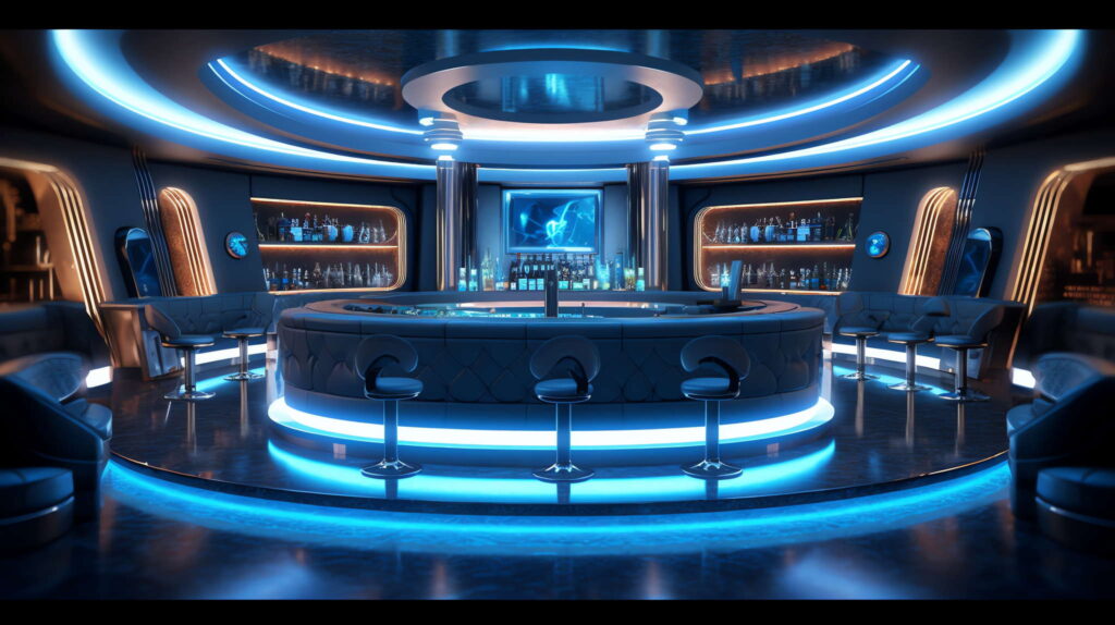图片[25]-全球设计案例智能库_OJBKAI.COM赛博朋克风霓虹灯设计酒吧吧台区_Midjourney灵感图库-_设计智库－全球设计案例智能库_OJBKAI.COM-全球设计案例智能库_OJBKAI.COM设计智库
