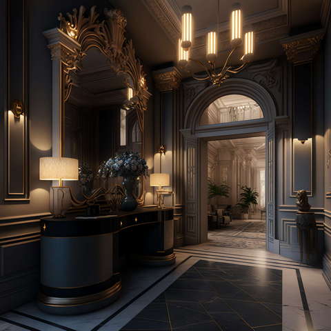 图片[9]-全球设计案例智能库_OJBKAI.COM新古典家装玄关1_Midjourney灵感图库-设计智库－全球设计案例智能库_OJBKAI.COM-全球设计案例智能库_OJBKAI.COM设计智库