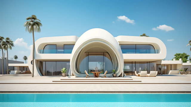 图片[45]-全球设计案例智能库_OJBKAI.COM别墅建筑外观未来科技感Midjourney灵感图库-_设计智库－全球设计案例智能库_OJBKAI.COM-全球设计案例智能库_OJBKAI.COM设计智库