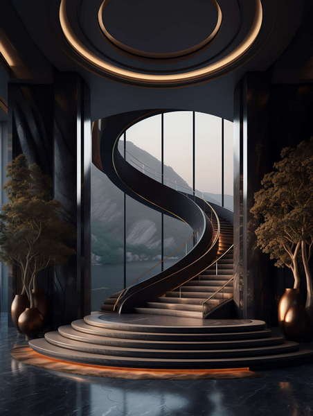 图片[10]-全球设计案例智能库_OJBKAI.COM酒店现代风格奢华楼梯Midjourney灵感图库-_设计智库－全球设计案例智能库_OJBKAI.COM-全球设计案例智能库_OJBKAI.COM设计智库