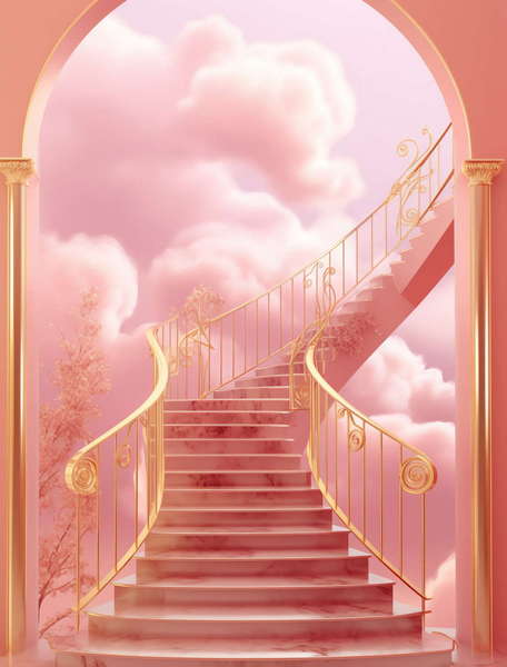 色彩艺术楼梯Midjourney灵感图库-_设计智库－全球设计案例智能库_OJBKAI.COM-全球设计案例智能库_OJBKAI.COM设计智库