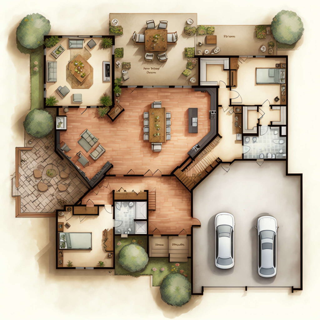 图片[28]-全球设计案例智能库_OJBKAI.COM别墅平面布局图Midjourney灵感图库-名师联智库－全球设计案例智能库名师联素材平台-全球设计案例智能库_OJBKAI.COM设计智库