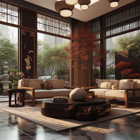 图片[37]-全球设计案例智能库_OJBKAI.COM住宅中式客厅Midjourney灵感图库-_设计智库－全球设计案例智能库_OJBKAI.COM-全球设计案例智能库_OJBKAI.COM设计智库