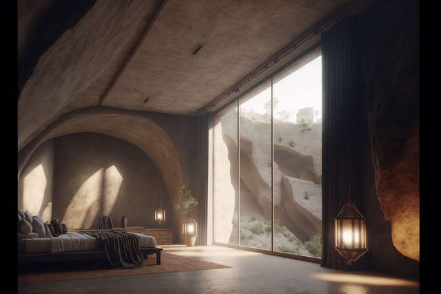 异形卧室设计别有洞天Midjourney灵感图库-_设计智库－全球设计案例智能库_OJBKAI.COM-全球设计案例智能库_OJBKAI.COM设计智库