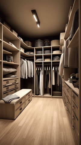 现代奢华衣帽间Midjourney灵感图库-_设计智库－全球设计案例智能库_OJBKAI.COM-全球设计案例智能库_OJBKAI.COM设计智库