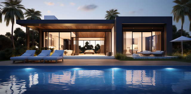 别墅建筑外观Midjourney灵感图库-_设计智库－全球设计案例智能库_OJBKAI.COM-全球设计案例智能库_OJBKAI.COM设计智库