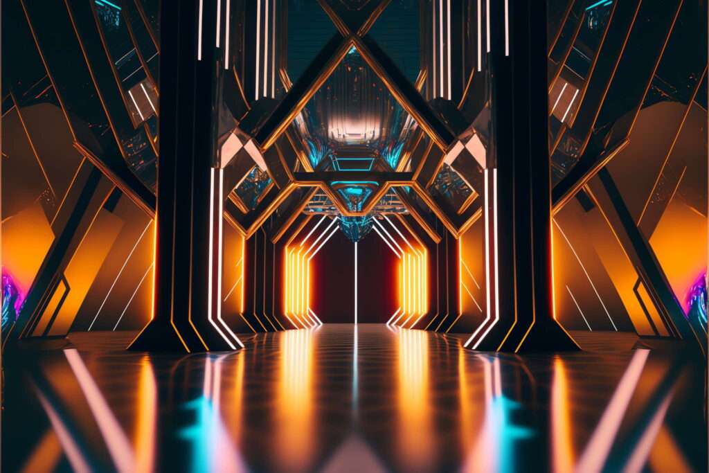 曲线造型光影空间_Midjourney灵感图库-_设计智库－全球设计案例智能库_OJBKAI.COM-全球设计案例智能库_OJBKAI.COM设计智库