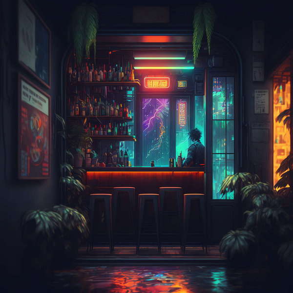赛博朋克风室内霓虹灯-2_Midjourney灵感图库-设计智库－全球设计案例智能库_OJBKAI.COM-全球设计案例智能库_OJBKAI.COM设计智库