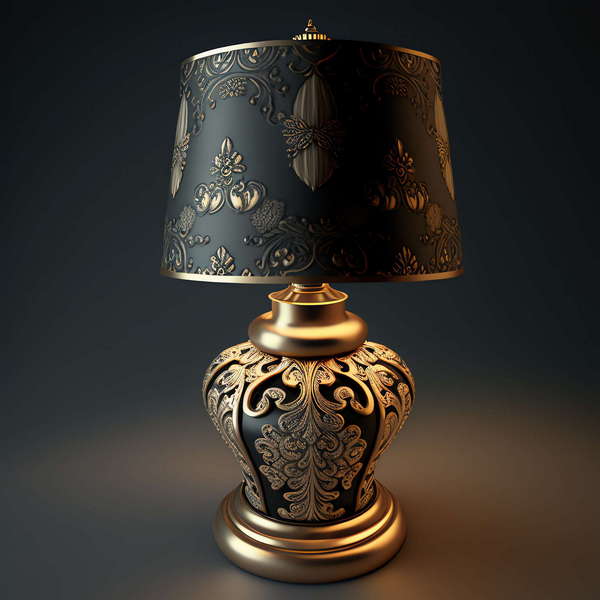 古典欧式台灯Midjourney灵感图库-_设计智库－全球设计案例智能库_OJBKAI.COM-全球设计案例智能库_OJBKAI.COM设计智库