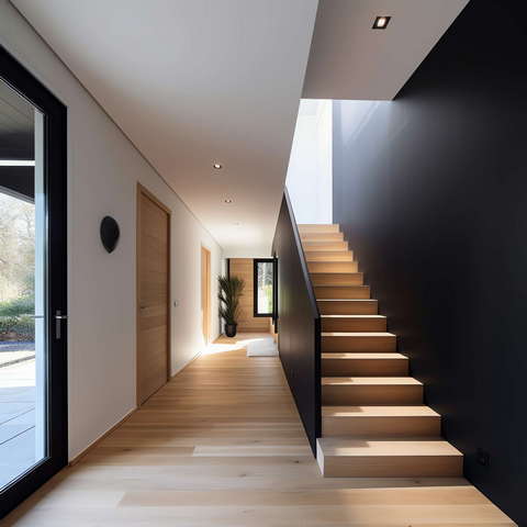 家装现代风格楼梯Midjourney灵感图库-_设计智库－全球设计案例智能库_OJBKAI.COM-全球设计案例智能库_OJBKAI.COM设计智库