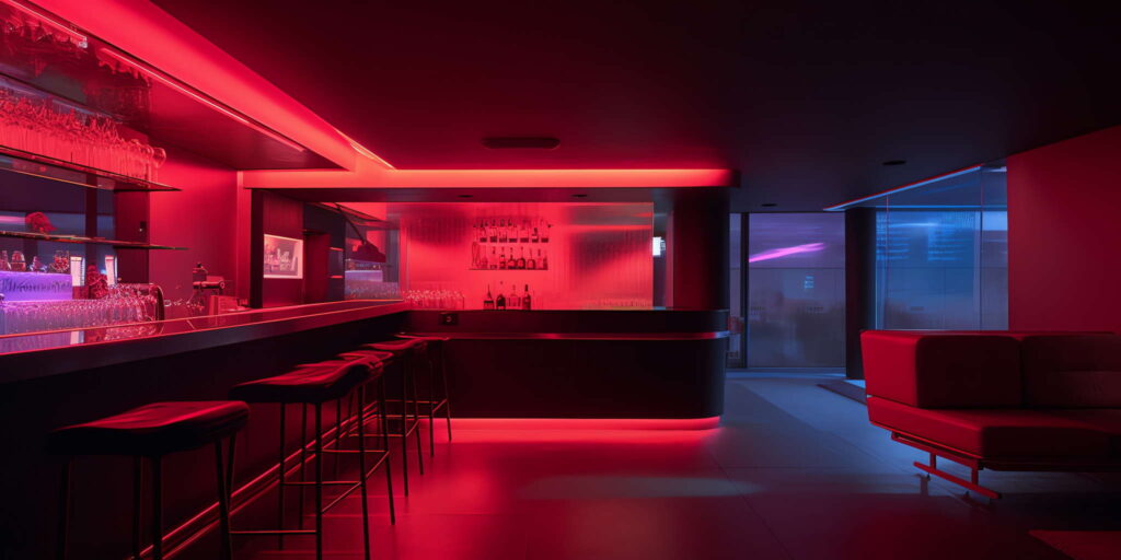 图片[62]-全球设计案例智能库_OJBKAI.COM赛博朋克风霓虹灯设计酒吧吧台区_Midjourney灵感图库-_设计智库－全球设计案例智能库_OJBKAI.COM-全球设计案例智能库_OJBKAI.COM设计智库