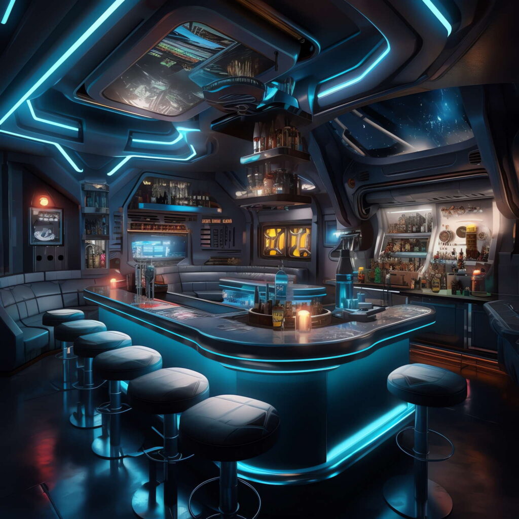 图片[104]-全球设计案例智能库_OJBKAI.COM赛博朋克风霓虹灯设计酒吧吧台区_Midjourney灵感图库-_设计智库－全球设计案例智能库_OJBKAI.COM-全球设计案例智能库_OJBKAI.COM设计智库