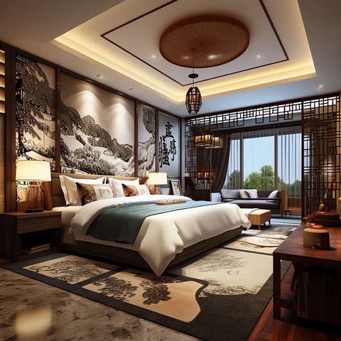 图片[21]-全球设计案例智能库_OJBKAI.COM古典中式卧室Midjourney灵感图库-_设计智库－全球设计案例智能库_OJBKAI.COM-全球设计案例智能库_OJBKAI.COM设计智库