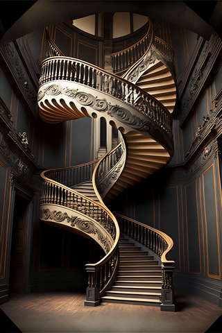 图片[5]-全球设计案例智能库_OJBKAI.COM复古旋转楼梯4_Midjourney灵感图库-设计智库－全球设计案例智能库_OJBKAI.COM-全球设计案例智能库_OJBKAI.COM设计智库