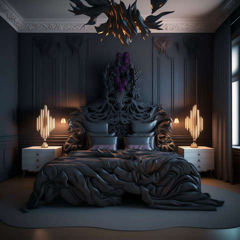 卧室-3_Midjourney灵感图库-设计智库－全球设计案例智能库_OJBKAI.COM-全球设计案例智能库_OJBKAI.COM设计智库