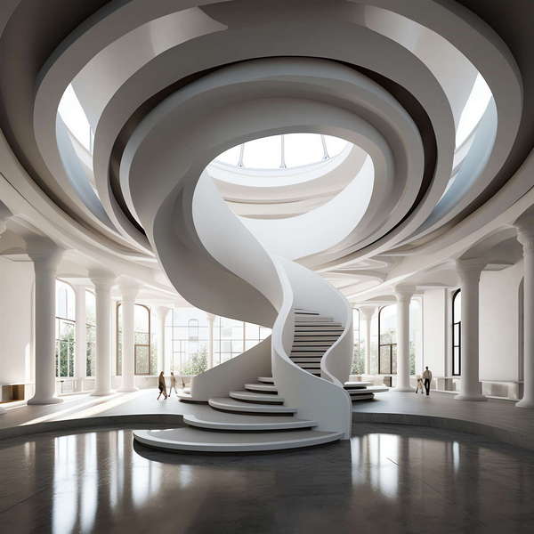 图片[5]-全球设计案例智能库_OJBKAI.COM现代风格白色楼梯Midjourney灵感图库-_设计智库－全球设计案例智能库_OJBKAI.COM-全球设计案例智能库_OJBKAI.COM设计智库