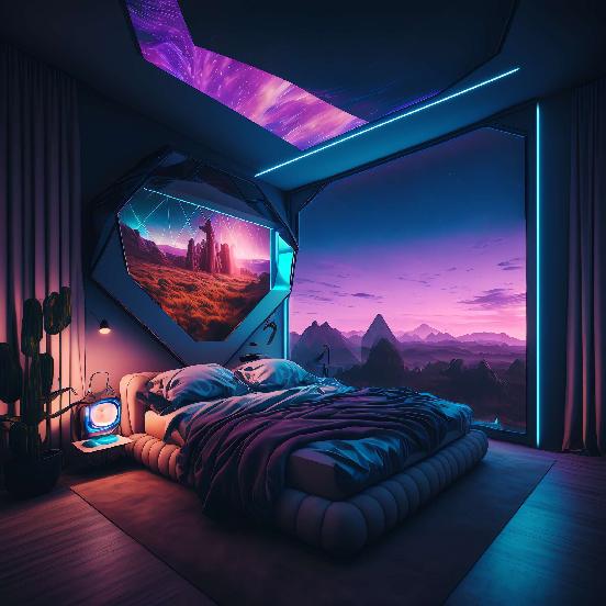 图片[21]-全球设计案例智能库_OJBKAI.COM赛博朋克风霓虹灯设计男孩房1_Midjourney灵感图库-_设计智库－全球设计案例智能库_OJBKAI.COM-全球设计案例智能库_OJBKAI.COM设计智库