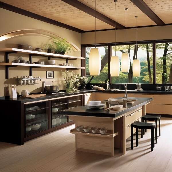 图片[119]-全球设计案例智能库_OJBKAI.COM原木开放厨房中岛吧台_Midjourney灵感图库220P-全球设计案例智能库_OJBKAI.COM设计智库