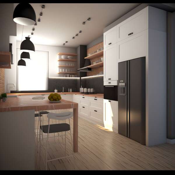 图片[102]-全球设计案例智能库_OJBKAI.COM家装现代开放厨房中岛吧台_Midjourney灵感图库126p-全球设计案例智能库_OJBKAI.COM设计智库