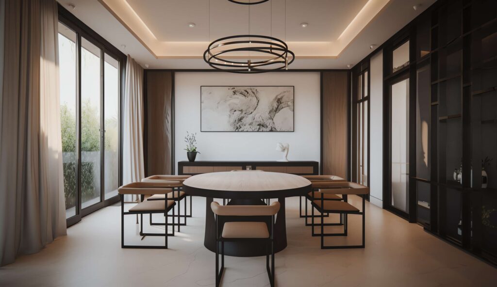 图片[21]-全球设计案例智能库_OJBKAI.COM家装新中式餐厅Midjourney灵感图库-_设计智库－全球设计案例智能库_OJBKAI.COM-全球设计案例智能库_OJBKAI.COM设计智库