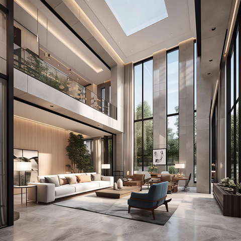 图片[8]-全球设计案例智能库_OJBKAI.COM现代前卫挑高客厅Midjourney灵感图库-_设计智库－全球设计案例智能库_OJBKAI.COM-全球设计案例智能库_OJBKAI.COM设计智库