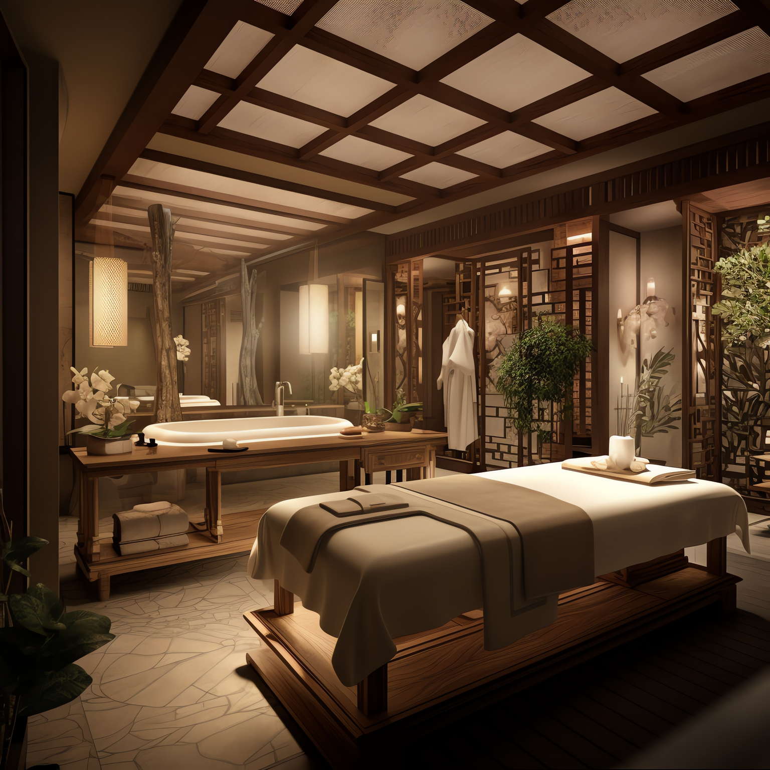 SPA_水疗桑拿_Midjourney灵感图库-_设计智库－全球设计案例智能库_OJBKAI.COM-全球设计案例智能库_OJBKAI.COM设计智库