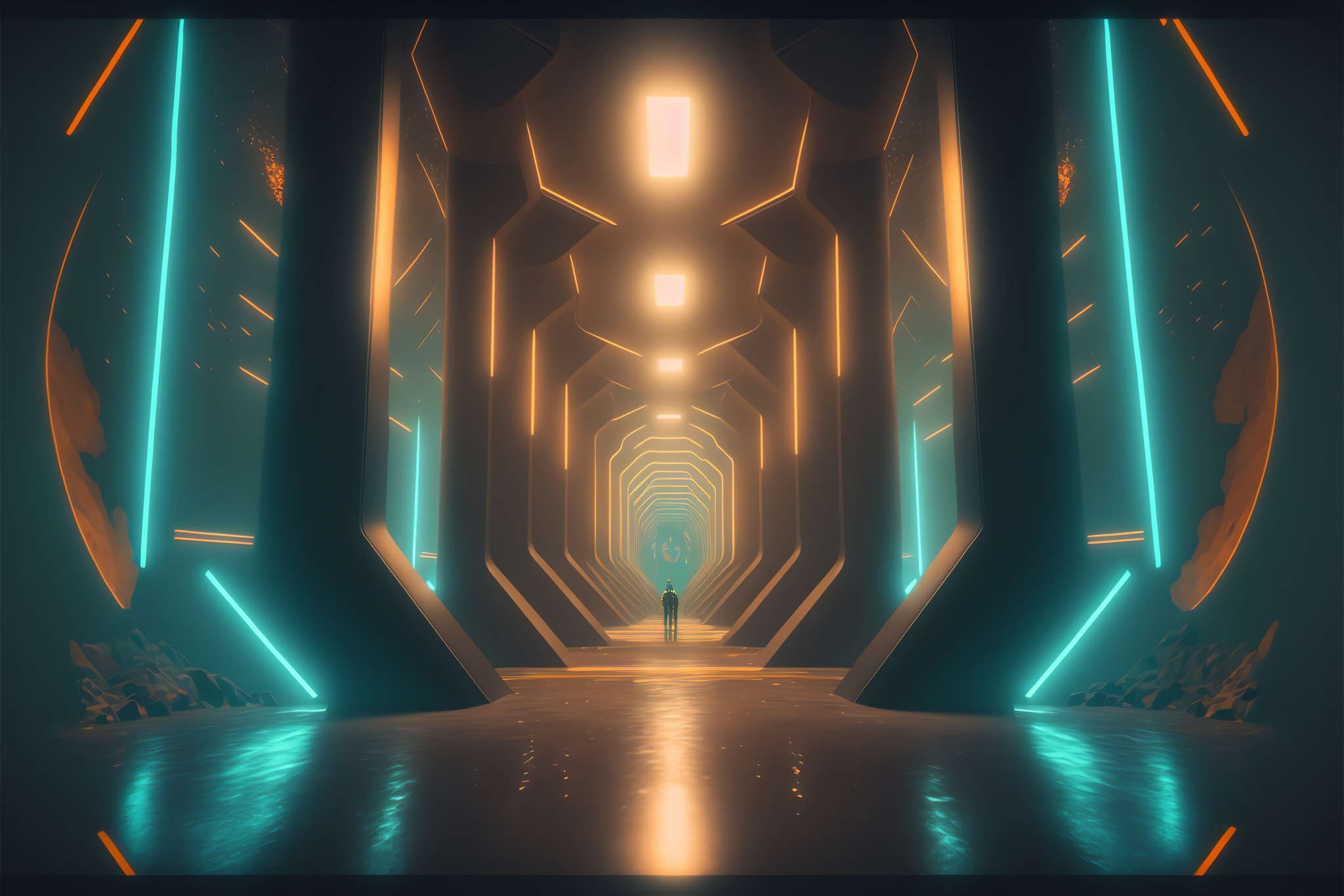 曲线造型光影空间_Midjourney灵感图库-_设计智库-全球设计案例智能库_OJBKAI.COM-全球设计案例智能库_OJBKAI.COM设计智库