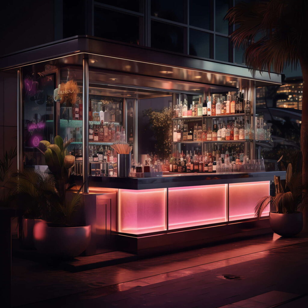 图片[87]-全球设计案例智能库_OJBKAI.COM赛博朋克风霓虹灯设计酒吧吧台区_Midjourney灵感图库-_设计智库－全球设计案例智能库_OJBKAI.COM-全球设计案例智能库_OJBKAI.COM设计智库