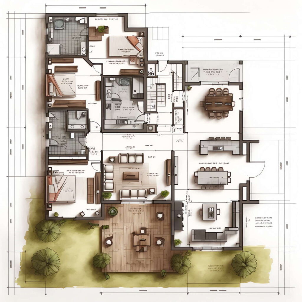 图片[22]-全球设计案例智能库_OJBKAI.COM别墅平面布局图Midjourney灵感图库-名师联智库－全球设计案例智能库名师联素材平台-全球设计案例智能库_OJBKAI.COM设计智库