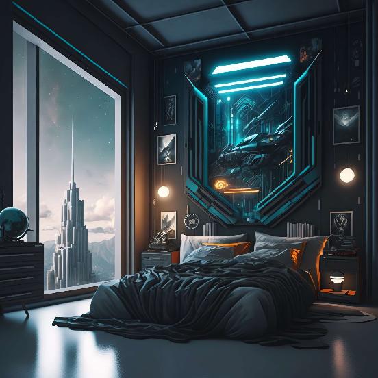 图片[48]-全球设计案例智能库_OJBKAI.COM赛博朋克风霓虹灯设计男孩房1_Midjourney灵感图库-_设计智库－全球设计案例智能库_OJBKAI.COM-全球设计案例智能库_OJBKAI.COM设计智库