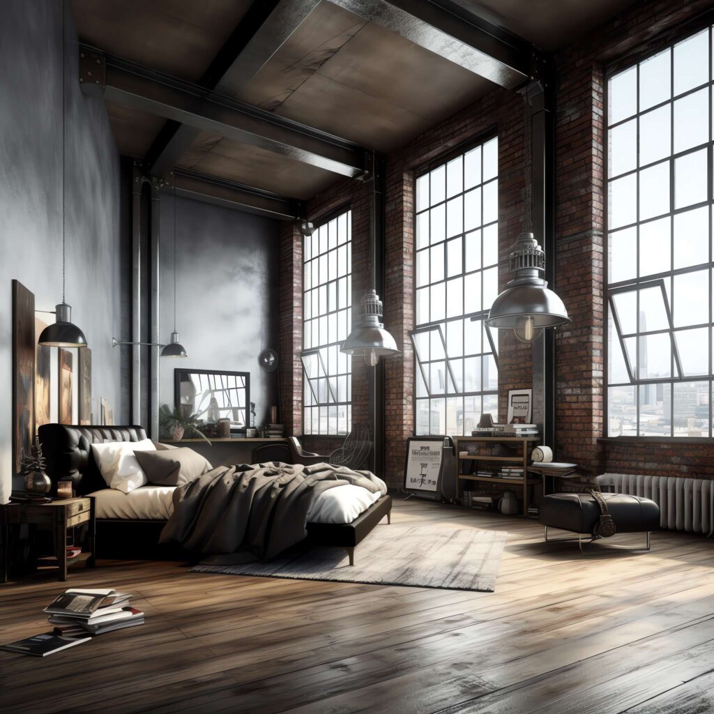 工业风餐厅Midjourney灵感图库-_设计智库－全球设计案例智能库_OJBKAI.COM-全球设计案例智能库_OJBKAI.COM设计智库