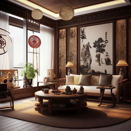 图片[60]-全球设计案例智能库_OJBKAI.COM别墅中式客厅Midjourney灵感图库-_设计智库－全球设计案例智能库_OJBKAI.COM-全球设计案例智能库_OJBKAI.COM设计智库