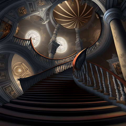 图片[7]-全球设计案例智能库_OJBKAI.COM复古旋转楼梯4_Midjourney灵感图库-设计智库－全球设计案例智能库_OJBKAI.COM-全球设计案例智能库_OJBKAI.COM设计智库